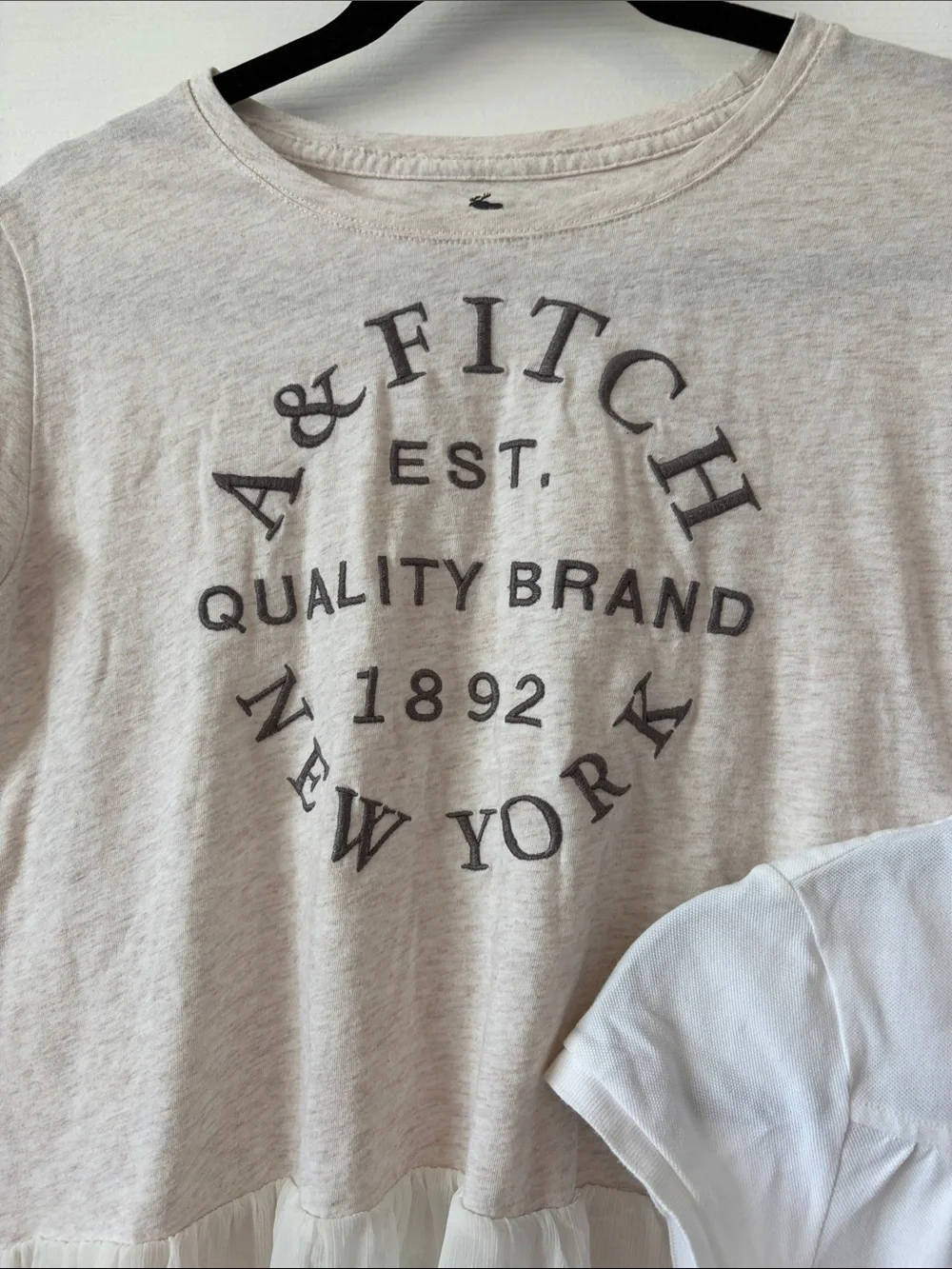 Lacoste White Girls' Polo Tee with Short Sleeves and Abercrombie girls top